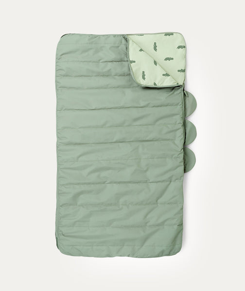 Quilted Kids Slumber Bag Croco Green KIDLY