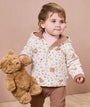 Bear Print Reversible Hooded Jacket - Honey Bear Print