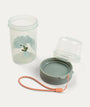 To Go 2 Way Snack Container - Croco Green