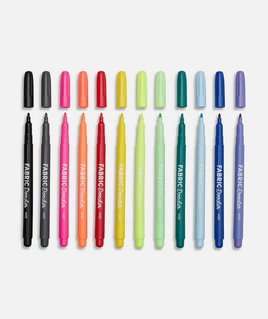 Fabric Doodlers Markers Set of 12 - Multi