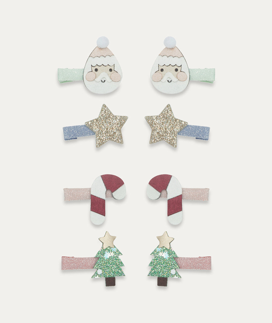 Santa Mini Clips - Multi