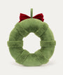 Amuseable Decorated Christmas Wreath - Green