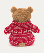 Bartholomew Bear Winter Pyjamas - Red