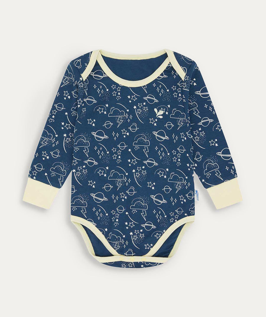 Thermal Base Layer Baby Grow - Navy Sky