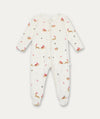 Jolly Journey Two Way Zip Up Sleepsuit - Tofu Christmas Print