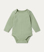 Ribbed Long Sleeve Bodysuit - Ribbed Sage