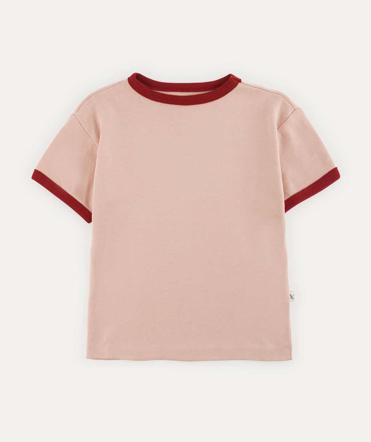 Buy the Pink KIDLY Label Tipped Tee | KIDLY