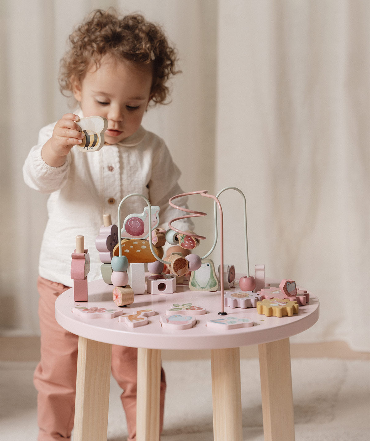 Baby activity table wooden sales