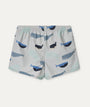 Aiden Printed Board Shorts: Whales / Cloud blue