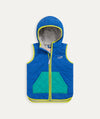 Quilted Colourblock Gilet - Blue