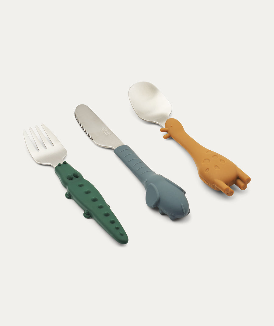 Tove Cutlery Set - Golden caramel mix