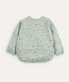 Sleeved Pocket Bib - Happy Dots Green