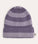 Organic Cotton Beanie - Lavender Stripe