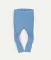 Organic Ribbed Legging - Sea Blue