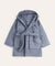 Organic Towelling Robe - Blueberry