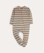 Organic Zip Sleepsuit - Multi Stripe