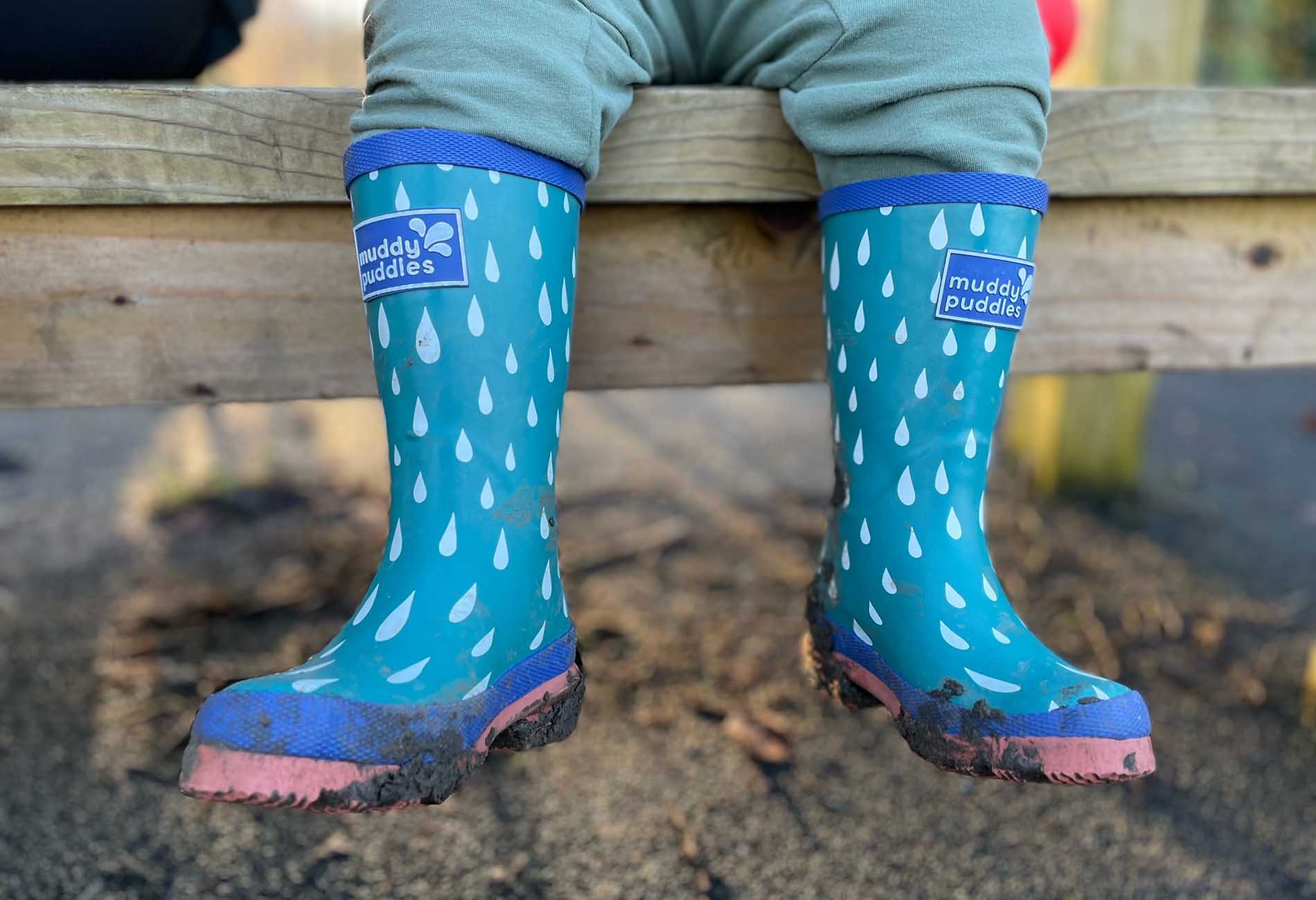 Buy the Pink Muddy Puddles Puddle Stomper Wellies KIDLY