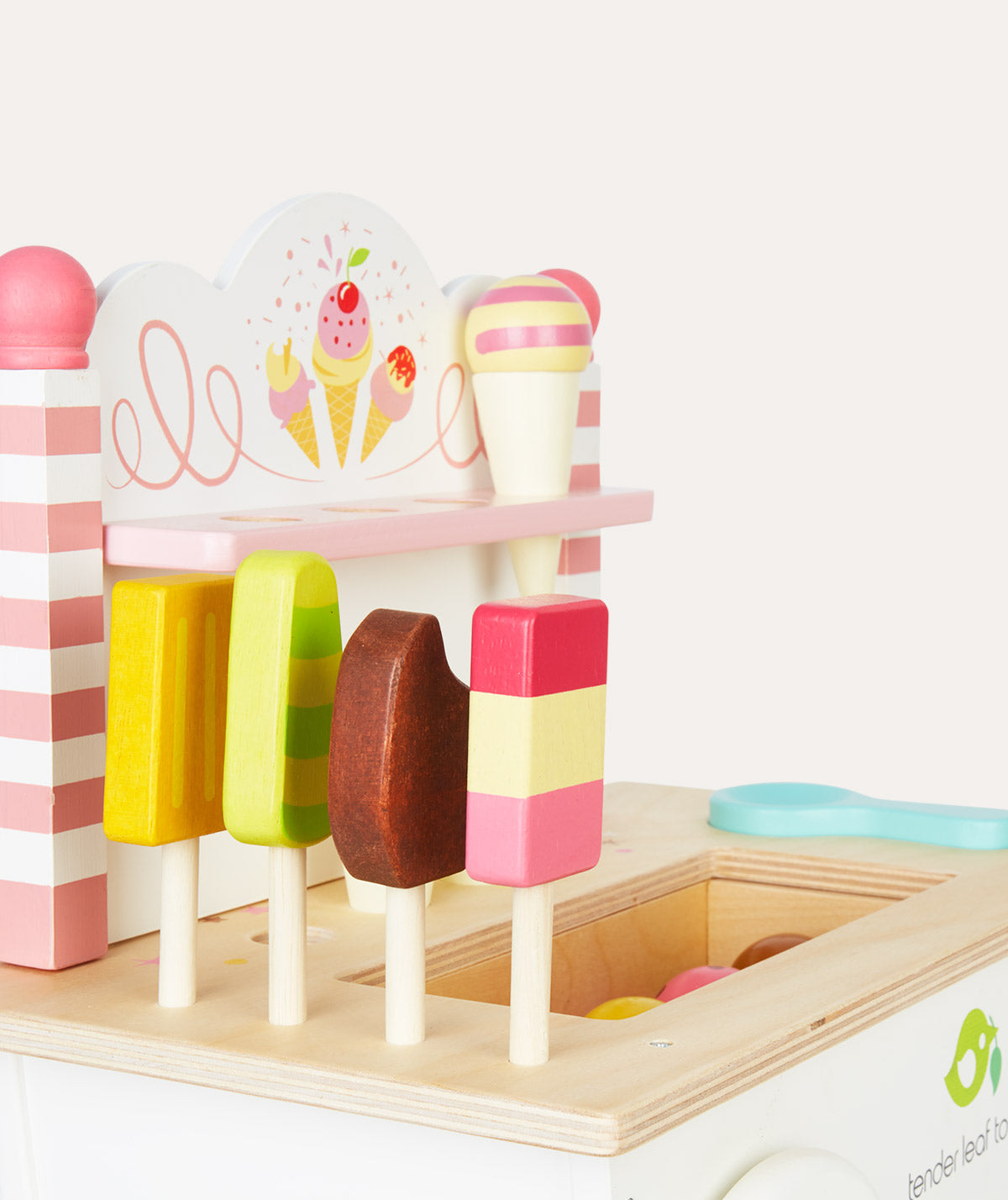 Kids wooden ice cream 2025 cart